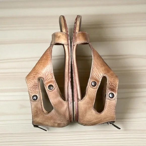 Bed Stu Soto Sandals Distressed in Tan Rustic Women’s Size 8 - Picture 11 of 13